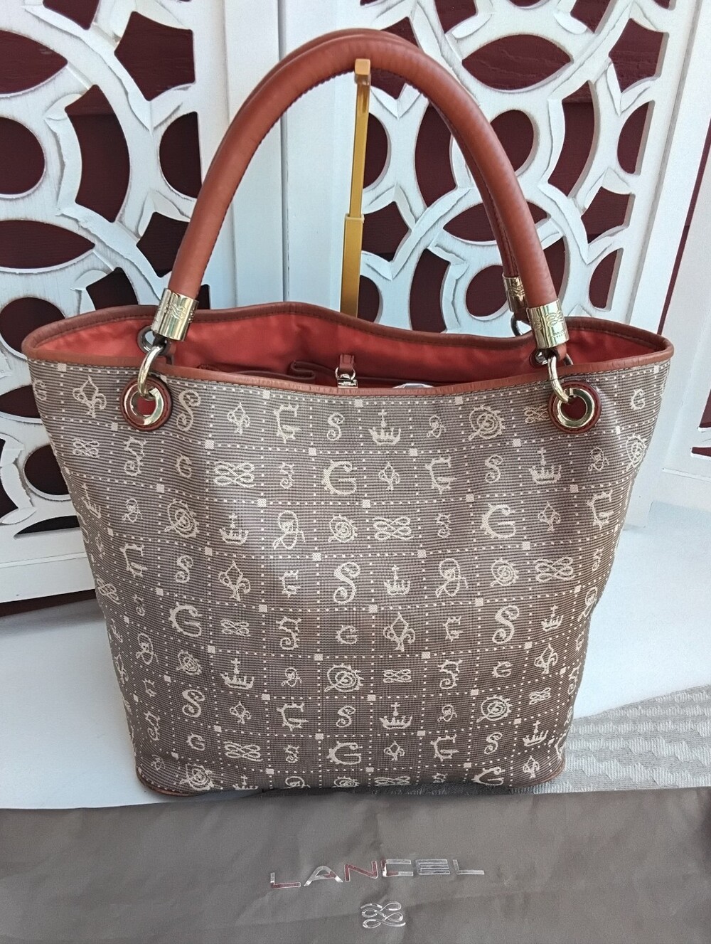 Lancel Paris Salvatore Dali Designed Tote Bag - Picture 3 of 12